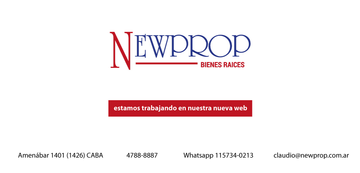 Newprop. Estamos trabajando en nuestra web